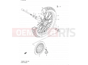 SUZUKI TU250X L1 (2011) (E28) 46 - FRONT WHEEL