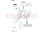 SUZUKI TU250X L3 (2013) (E03,E28,E33) 50 - LABEL (TU250XL3 E03)