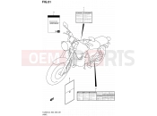 SUZUKI TU250X L3 (2013) (E03,E28,E33) 51 - LABEL (TU250XL3 E28)