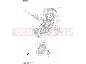 SUZUKI TU250X L3 (2013) (E03,E28,E33) 56 - FRONT WHEEL
