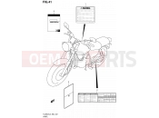 SUZUKI TU250X L3 (2013) (E24) 41 - LABEL