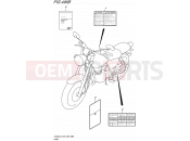 SUZUKI TU250X L5 (2015) (E03,E28,E33) 496B - LABEL (TU250XL5 E28)