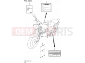 SUZUKI TU250X L5 (2015) (E24) 496A - LABEL