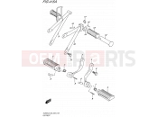 SUZUKI TU250X L6 (2016) (E03,E28,E33) 415A - FOOTREST