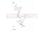 SUZUKI UH125 K7 (2007) Burgman (E02) 34 - FRONT LEG SHIELD (MODEL K7)