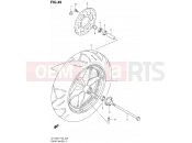 SUZUKI UH125 K9 (2009) Burgman (E02) 49 - FRONT WHEEL