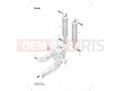 SUZUKI UH200G L3 (2013) Burgman (P19) 95 - REAR SWINGINGARM
