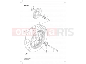 SUZUKI UH200G L3 (2013) Burgman (P19) 88 - FRONT WHEEL (UH200L3 P19)