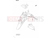 SUZUKI UX125 L0 (2010) Sixteen (P02) 44 - REAR FENDER