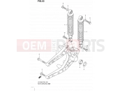 SUZUKI UX125 L0 (2010) Sixteen (P19) 53 - REAR SWINGINGARM