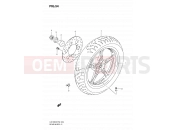 SUZUKI UX125 L0 (2010) Sixteen (P19) 54 - REAR WHEEL