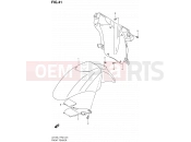 SUZUKI UX125 L1 (2011) Sixteen (P19) 41 - FRONT FENDER