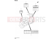 SUZUKI UX125 L1 (2011) Sixteen (P19) 46 - LABEL P19