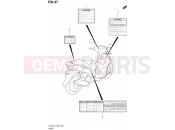 SUZUKI UX125 L1 (2011) Sixteen (P19) 47 - LABEL P2