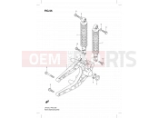SUZUKI UX125 L1 (2011) Sixteen (P19) 55 - REAR SWINGINGARM