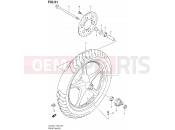 SUZUKI UX125 L1 (2011) Sixteen (P19) 51 - FRONT WHEEL
