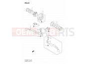 SUZUKI UX150 K8 (2008) Sixteen (P19) 43 - HANDLE LEVER