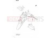 SUZUKI UX150 K8 (2008) Sixteen (P19) 44 - REAR FENDER