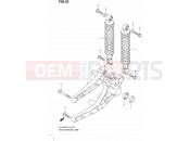 SUZUKI UX150 K8 (2008) Sixteen (P19) 53 - REAR SWINGINGARM