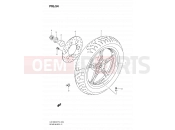 SUZUKI UX150 K8 (2008) Sixteen (P19) 54 - REAR WHEEL