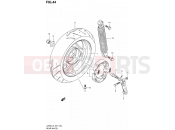 SUZUKI UZ50D L3 (2013) Lets (E27) 44 - REAR WHEEL