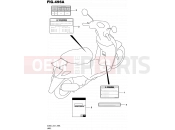 SUZUKI UZ50 L5 (2015) Lets (E27) 496A - LABEL