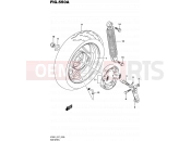 SUZUKI UZ50 L5 (2015) Lets (E27) 550A - REAR WHEEL