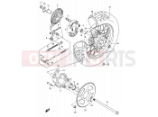 SUZUKI VL125 K7 (2007) Intruder 50 - REAR WHEEL