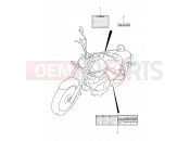 SUZUKI VL125L K3 (2003) Intruder 40A - LABEL (MODEL K2/K3/K4)