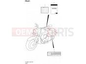 SUZUKI VL1500 L3 (2013) Boulevard C90 (E02) 81 - LABEL (VL1500L3 E02)