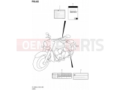 SUZUKI VL1500 L3 (2013) Boulevard C90 (E02) 82 - LABEL (VL1500L3 E19)
