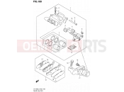 SUZUKI VL1500 L3 (2013) Boulevard C90 (E02) 100 - REAR CALIPER (VL1500L3 E19)