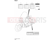 SUZUKI VL1500T L3 (2013) Boulevard C90 (E02) 67 - LABEL (VL1500TL3 E02)