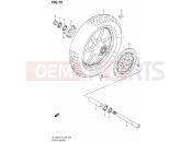 SUZUKI VL1500T L3 (2013) Boulevard C90 (E02) 72 - FRONT WHEEL