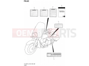 SUZUKI VL1500T L3 (2013) Boulevard C90 (E03,E28,E33) 82 - LABEL (VL1500TL3 E03)