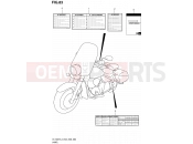SUZUKI VL1500T L3 (2013) Boulevard C90 (E03,E28,E33) 83 - LABEL (VL1500TL3 E28)