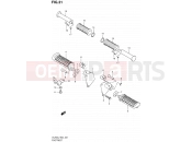 SUZUKI VL250 K2 (2012) Intruder (E24) 31 - FOOTREST