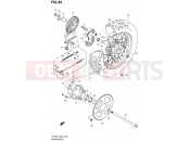 SUZUKI VL250 K2 (2012) Intruder (E24) 49 - REAR WHEEL