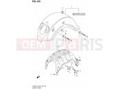 SUZUKI VL800 / VL800T / VL800C L4 (2014) Intruder C800 / Boulevard C50 155 - REAR FENDER (VL800L4 E33)