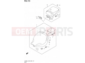 SUZUKI VL800 / VL800T / VL800C L4 (2014) Intruder C800 / Boulevard C50 173 - SEAT (VL800L4 E28)