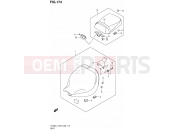 SUZUKI VL800 / VL800T / VL800C L4 (2014) Intruder C800 / Boulevard C50 174 - SEAT (VL800L4 E33)
