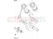 SUZUKI VL800B L4 (2014) Intruder C800 / Boulevard C50 (E19) 13 - CRANKSHAFT
