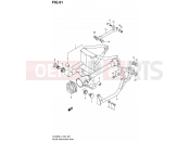 SUZUKI VL800B L4 (2014) Intruder C800 / Boulevard C50 (E19) 91 - REAR SWINGING ARM