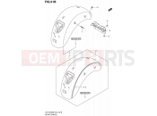 SUZUKI VLR1800UF L0 (2010) Intruder C1800R / Boulevard C109R 51B - REAR FENDER (MODEL L0)