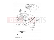 SUZUKI VLR1800 / VLR1800T K8 (2008) Intruder C1800R / Boulevard C109R 44 - FUEL TANK (VLR1800TK8/TK9)