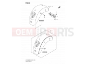 SUZUKI VLR1800 / VLR1800T K8 (2008) Intruder C1800R / Boulevard C109R 54 - REAR FENDER (MODEL K8)