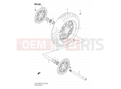 SUZUKI VLR1800 / VLR1800T K8 (2008) Intruder C1800R / Boulevard C109R 60 - FRONT WHEEL