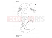 SUZUKI VLR1800 / VLR1800T K9 (2009) Intruder C1800R / Boulevard C109R 54A - REAR FENDER (MODEL K9)