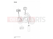 SUZUKI VS1400GLP W (1998) Intruder (E03,E28,E33) 46 - WARNING LABEL (MODEL T/V/W/X)