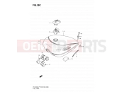 SUZUKI VS1400GLP Y (2000) Intruder (E03,E28,E33) 38C - FUEL TANK (MODEL Y/K1)